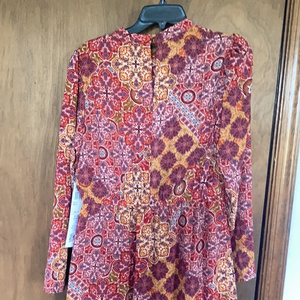 Relist10/9❌Emma & Michele boho floral print dress size M - Picture 14 of 17